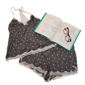 Laura Ashley Polka Dot Pajama Set